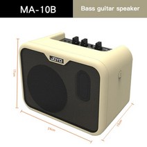 미니 기타 어쿠스틱 앰프 일렉 스피커 블랙 화이트 joyo ma-10 베이스 악기 용, MA-10B