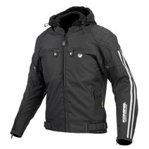 코미네 오토바이 방한 자켓 겨울 바이크 클래식 파카 프로텍터 JK614 블랙, BLACK-M