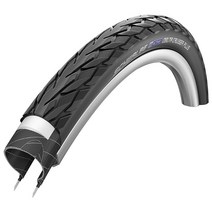 슈발베(Schwalbe) 델타 크루저 플러스 액티브 와이어드 타이어 - 26인치 - 블랙-리플렉스, 50-559(26 x 2.00)