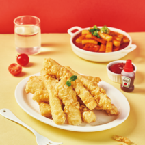 대왕 롱 통살 찹쌀 오징어 튀김 바삭 통통 대용량 분식집 간식 2가지 맛, 찹쌀 목화솜, 1개, 1kg