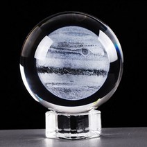 행성 크리스탈 세트 태양계 모형 모빌 공 K9 3D 조각 목성 글로브 LED 컬러풀 조명 베이스 홈 인테리어 액세서리 장식품, 6 cm, Jupiter andCrystal