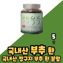 국내산 한평부추 120g x 1병 부추분말 정구지환 검정콩 호박 분말 환 부부부추 부추 정구지 비타민A 비타민C 비타민B 베타카로틴 칼륨 인 미네랄, 5통