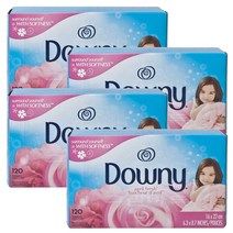 다우니 건조기 드라이 시트 에이프릴 프레쉬 본품 120매, 4개