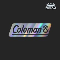 찐카 Coleman 2 캠핑 데칼스티커 ZCCP-05 /캠핑스티커 /콜맨스티커, 홀로그램, 소형