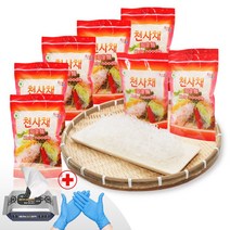 천혜식품 제주 섬마을 가정식 요리용 천사채 300g 7개+주방위생장갑 행주물티슈