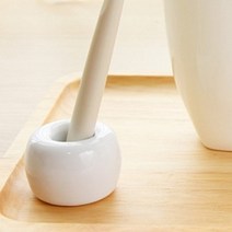 돌멩이모양 칫솔 1구 꽂이 스탠드 거치형 4색 택1, 연분홍색