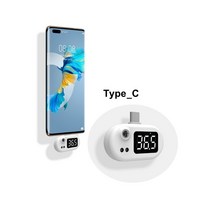 측정기기 USB 온도계 미니 휴대 전화 안 드 로이드/IOS 대 한 Type-C 조인트와 적외선, 01 White-type c
