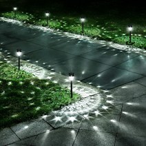 XIZIDA LED 태양광 옥외등 태양광 정원등, 8개, 흰색