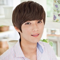 WIG 남자통가발 댄디레이어컷 /슈페리어 원사, 내츄럴브라운, M