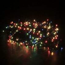 칼라전구 녹색선 480구 24m 크리스마스 트리 조명