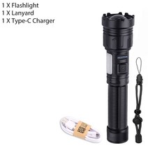 산소절단기 용접기 가장 강력한 롱 샷 LED 손전등 전술 토치 아웃도어 조명 USB 충전식 방수 캠핑 COB 줌, 01 PACK A_01 Long Shot King, 01 PACK A_01 Long Shot King