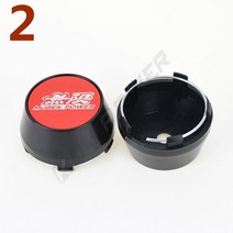 휠캡 60MM OD / ID 센터 림 캡 MUGEN VTEC 스푼 스포츠 스티커 커버 휠 허브 4 개, 02 2