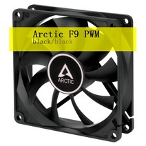 arctic f9 pwm black white 4pin 9cm 90mm 92mm 쿨러 냉각 팬 온도 제어 자동 팬 정품 원본, 검은색