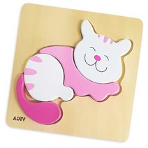 우리 아기 첫 퍼즐 블럭 고양이 18개월 트레이닝 크리스마스 가정보육 성탄