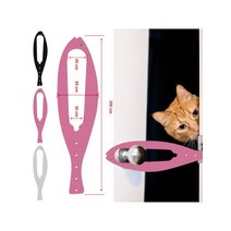 고양이방묘창 고양이통로 안전문 고양이 문 홀더 래치 물고기 모양 디자인 조정 가능한 너비 쉬운 설치 유