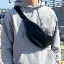 나드리엔 천연소가죽 슬링백 웨이스트백 힙색