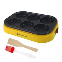 Health and Home Electric 6-Cup Egg Frying Pan Non Stick Egg Cooker Pan Adjustable Temperature For, 1, 기타