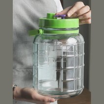 연어장 복분자주 담금주 투명 유리효소병 작은용량 짱아찌 약술, 빚음 숨쉬는효소병 3L, 1개