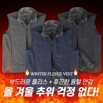 엑스트라스포티 이지바이 추위걱정끝 남성 겨울 보아털 안감 플리스 조끼(SI43VE012M)