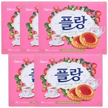 청우) 플랑 딸기 타르트쿠키 160g 5개, 상세페이지 참조