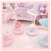 피넬젯 시나모롤 마이멜로디 헬로키티 캐릭터 LED 무드등 여자아이방 꾸미기, 블루(시나모롤)