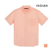 [브루노바피(남성)] [INDIAN] 스트라이프 원포켓 코튼 반팔 셔츠_MIKNSUM319