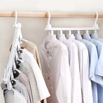 좁은 옷장 정리 공간활용 6단 매직 논슬립 옷걸이 매직행거 6P, 단품, 단품