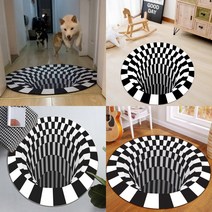 HY 3D 착시효과 입체 싱크홀 매트 100CM 3D매트 특이한매트