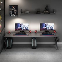 게이밍책상 컴퓨터 2인커플 철제 책상 PC방 테이블 1800 2000 2200 24000, 싱글 테이블  180 x  60x 75