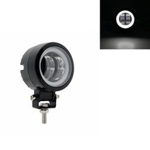 주간 오프로드 Led 라이트 운전 안개 램프 3 인치 20W 바이크 오토바이 헤일로 지프 ATV 12V 24V SUV 작업등 빔 2 개입, [02] 1x white and white