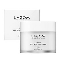 라곰 LAGOM Cellus 딥 모이스처 크림 천연 비건 모이스처라이저 호호바 오일 세라마이드 판테놀 무향 허브 실키 페이셜 하이드레이팅 로션 민감성 건조한 지성 모든 피부, CELLUS DEEP MOISTURE CREAM