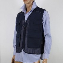 ITR-v30 타스란 메쉬조끼 남색 시원한조끼 남성조끼