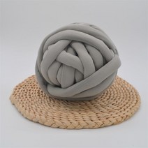 자이언트 얀 벨벳 실 귀도리 뜨기 굵기 2cm 씬 블랙 DIY 왕 모찌 실 루피 망고 실, 3 그레이