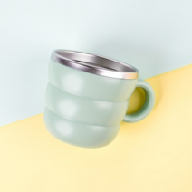 릴팡 티어제로 더볼 식기세척가능 스텐컵 LF7016, 오프민트, 2개