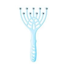 두피진단기9발톱 헤드 마사지 유선형 볼 바디 릴랙스 두피 핸드 헬드 헤어 릴렉스 스파 건강 관리 스트레스, 02 Blue pcs