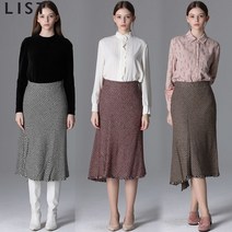 리스트 윈터 언발란스 프레이드 헴 스커트