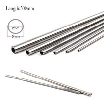 304 원활스테인레스 스틸 모세관 튜브 500mm 길이 1mm1.5mm2mm3mm4mm5mm6mm8mm10mm12mm, 01 1x0.7mm 5pcs