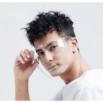 HARA 김서림 방지 투명 방호 마스크 풀 페이스 쉴드 / 비말차단 투명마스크, 성인용