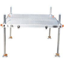 초경량 알루미늄 접이식 낚시 좌대 플랫폼 발판 튼튼, 낚시대 90x90 다리 길이 1.3m 펀칭