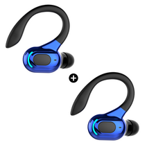 WJSHOP F8 2pcs 귀걸이형 HIFI 스테레오 IPX4방수 블루투스 무선이어폰 (블랙/화이트/그린/블루/레드), 블루