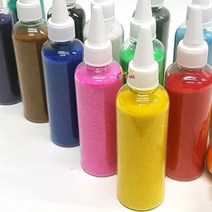 (재미스쿨) 색모래 1종 약150g 공예용 데코샌드 교재, 빨강
