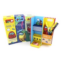 어몽어스 비밀 스탠딩 지함 필통 버튼식, 20개