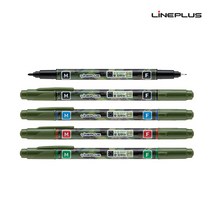 라인플러스 OHP 물펜 수성펜 MF 트윈 양면 라인프러스, 파랑