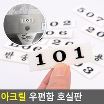아크릴 우편함 호실판, 202
