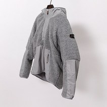 그린바나나_뽀글이후드_양털후드_forest_greyblue_hood