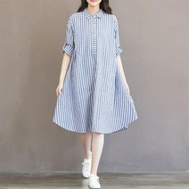 주수원피스 만삭 사진 촬영 원피스 임산부 패션 스트라이프 드레스 임산부용 출산 의류 안감 여름 빅 사이즈