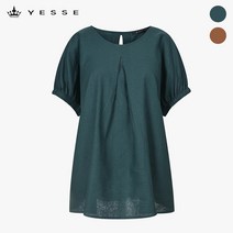 예쎄 뒷리본 린넨 블라우스 YU06BL06M