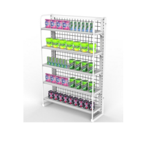 약국 진열대 선반 행사매대 가판대 판매대 편의점, 100X60X18 5단 화이트