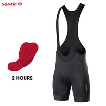 Santic-사이클링 빕 숏 남자 4D 패딩 MTB 바이커 반바지 여름 통기성 메쉬 산악 자전거 바지 주머니 있음 아시아 크기