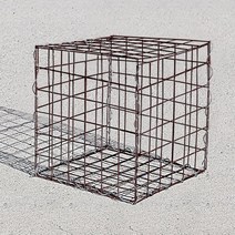 사각 개비온 인테리어 다용도 돌담장, 도색 01.도색개비온(밤색) 46cmX46cm 1장